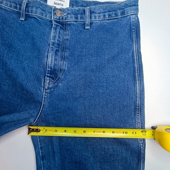 Reformation Sunny Denim Part Of Two Piece Set – Jean Bottom Size 12 Wide Leg - Picture 14 of 16